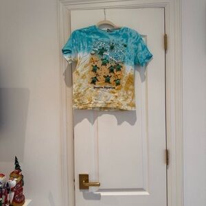 Gildan Kids Tie-Dye T-Shirt - Blue and Tan